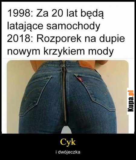 Rozporek na dupie, nowym krzykiem mody - i cyk dwójeczka