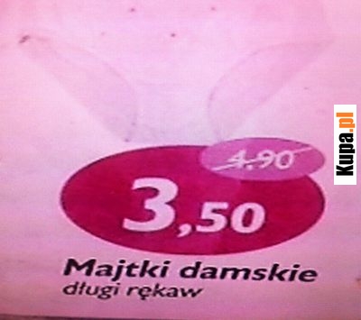 Majtki damskie z długim rękawem