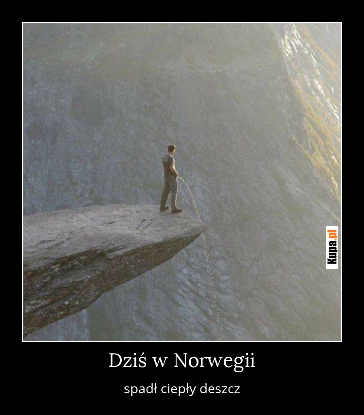 Dziś w Norwegii spadł ciepły deszcz Dziś w Norwegii spadł ciepły deszcz