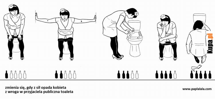 ...z wroga w przyjaciela publiczna toaleta