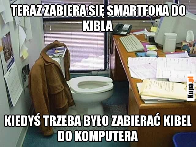 Teraz zabiera się smartfona do kibla