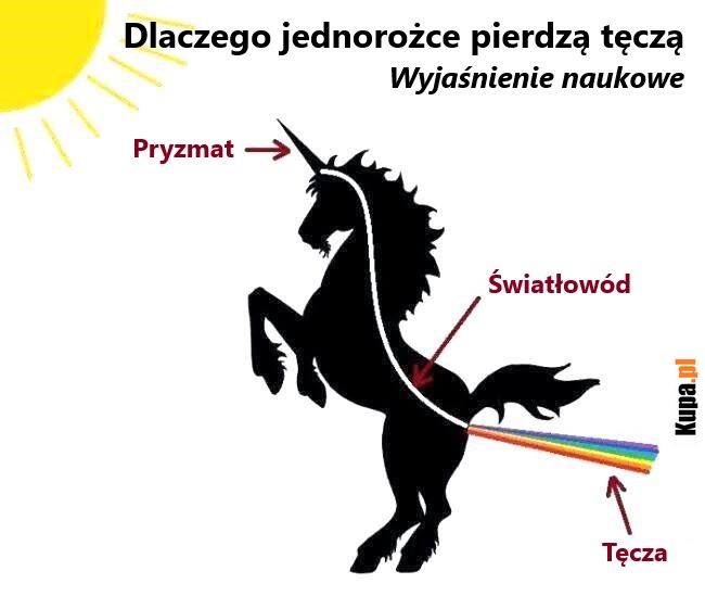 Dlaczego jednorożce pierdzą tęczą?