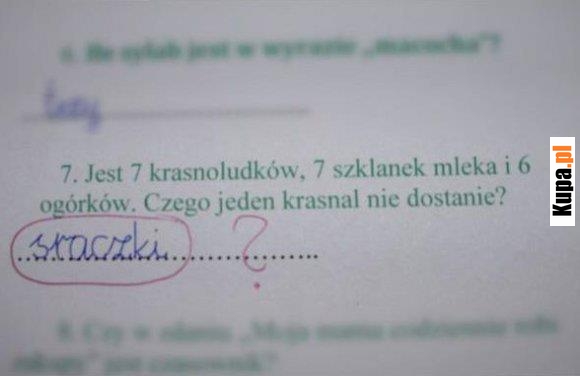 Czego jeden krasnal nie dostanie?